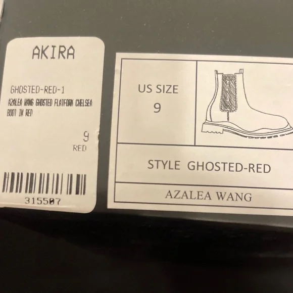 Red Black wavy boots Bottega inspired veneta winter rain snow weather emo chunky - Picture 5 of 5